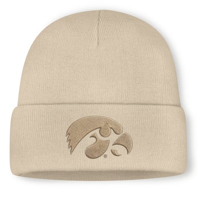 Iowa Hawkeyes Nike Utility Cuffed Knit Hat - Natural