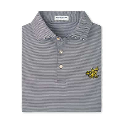  Iowa Hawkeyes Peter Millar Jubilee Performance Jersey Polo - Black