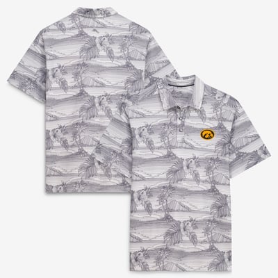 Iowa Hawkeyes Tommy Bahama Corsica Coast IslandZone Polo - Gray