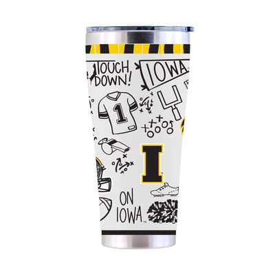 Iowa Hawkeyes The Memory Company 30oz. Sketchpad Stainless Steel Tumbler