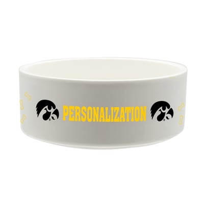 Iowa Hawkeyes The Memory Company 35oz. Personalized Ceramic Pet Bowl