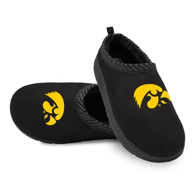 Iowa Hawkeyes ISlide Unisex Primary Logo Mission Slippers - Black
