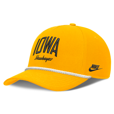 Iowa Hawkeyes Nike Unisex Letter Rope Rise Adjustable Hat - Gold