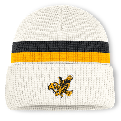  Iowa Hawkeyes Nike Unisex Legacy Letter Cuffed Knit Hat - White