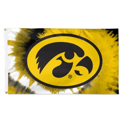 Iowa Hawkeyes WinCraft 3' x 5' Tie-Dye Deluxe Single-Sided Flag
