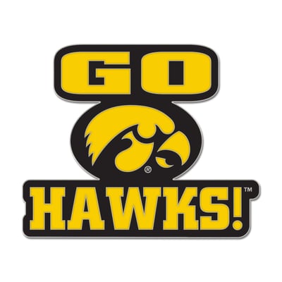  Iowa Hawkeyes WinCraft Slogan Collector Pin