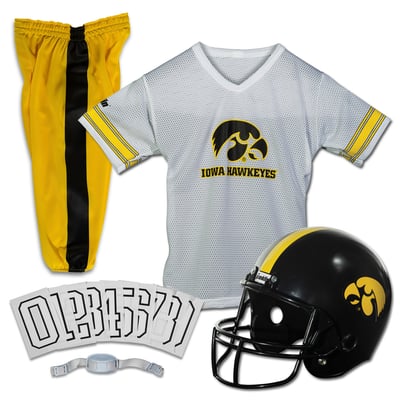 Iowa Hawkeyes Franklin Sports Youth NCAA Deluxe Uniform Set