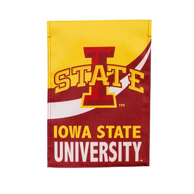  Iowa State Cyclones 12.5" x 28" Color Wave Double-Sided Burlap Garden Flag