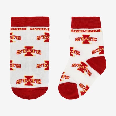  Iowa State Cyclones Starter Infant All-Over Print Socks - White