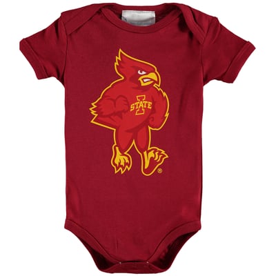 Iowa State Cyclones Two Feet Ahead Infant Big Logo Bodysuit - Cardinal
