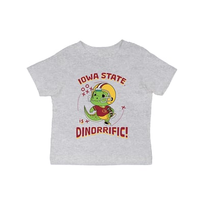 Iowa State Cyclones Vive La Fete Infant Dinorrific T-Shirt - Gray