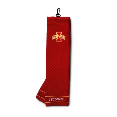 Iowa State Cyclones 16" X 22" Tri-Fold Embroidered Scrubber Golf Towel