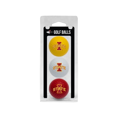 Iowa State Cyclones 3-Pack Multi-Colored Team Golf Ball Set