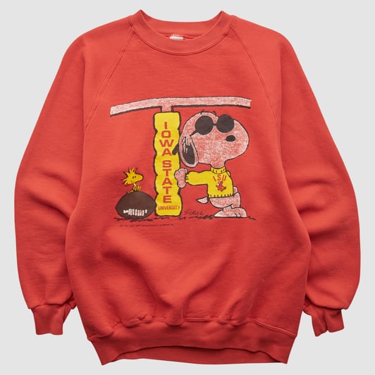 Iowa State Cyclones 80s Pullover Sweatshirt - Red - XXS by Fanatics Real Vintage