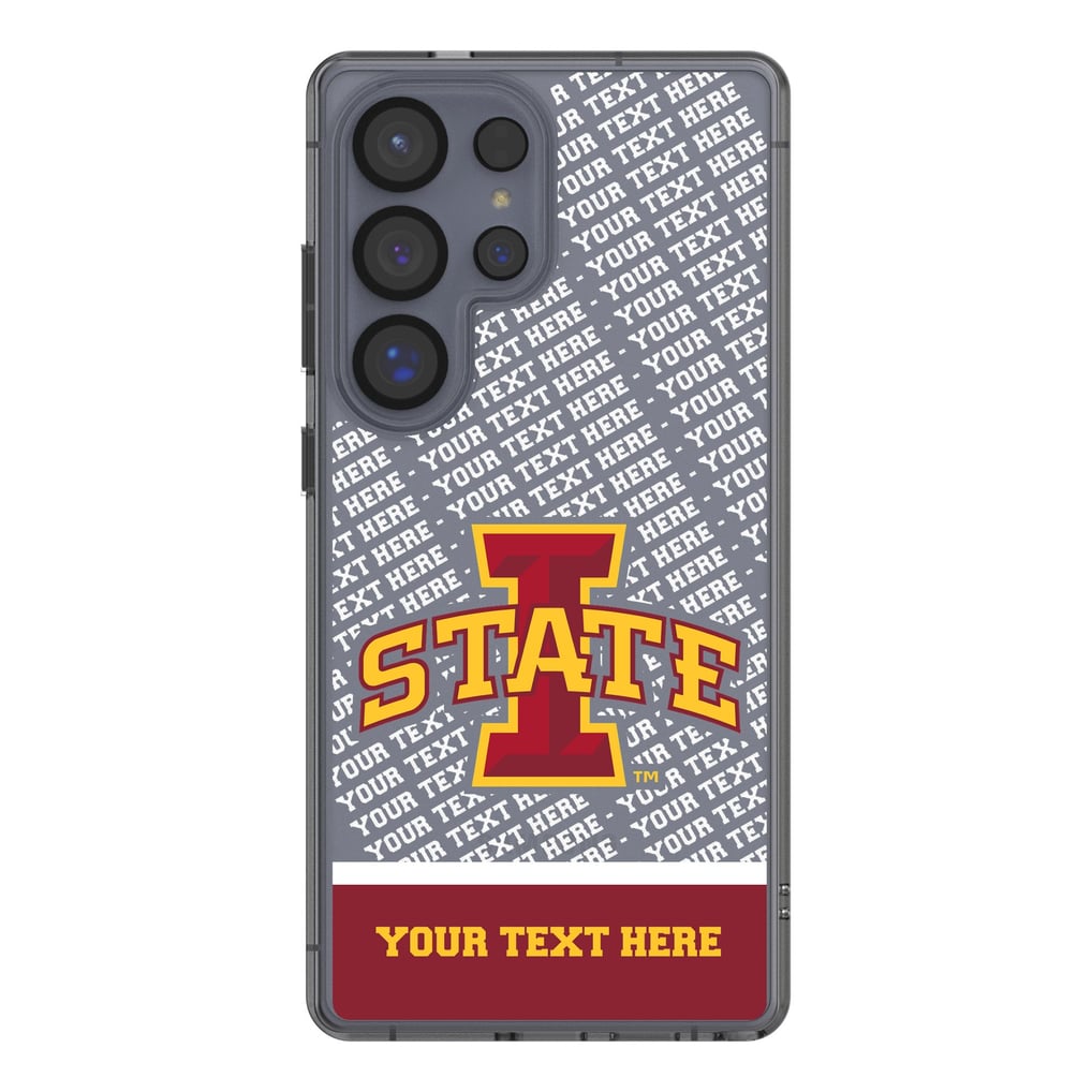 Iowa State Cyclones Galaxy Endzone Personalized Clear Case