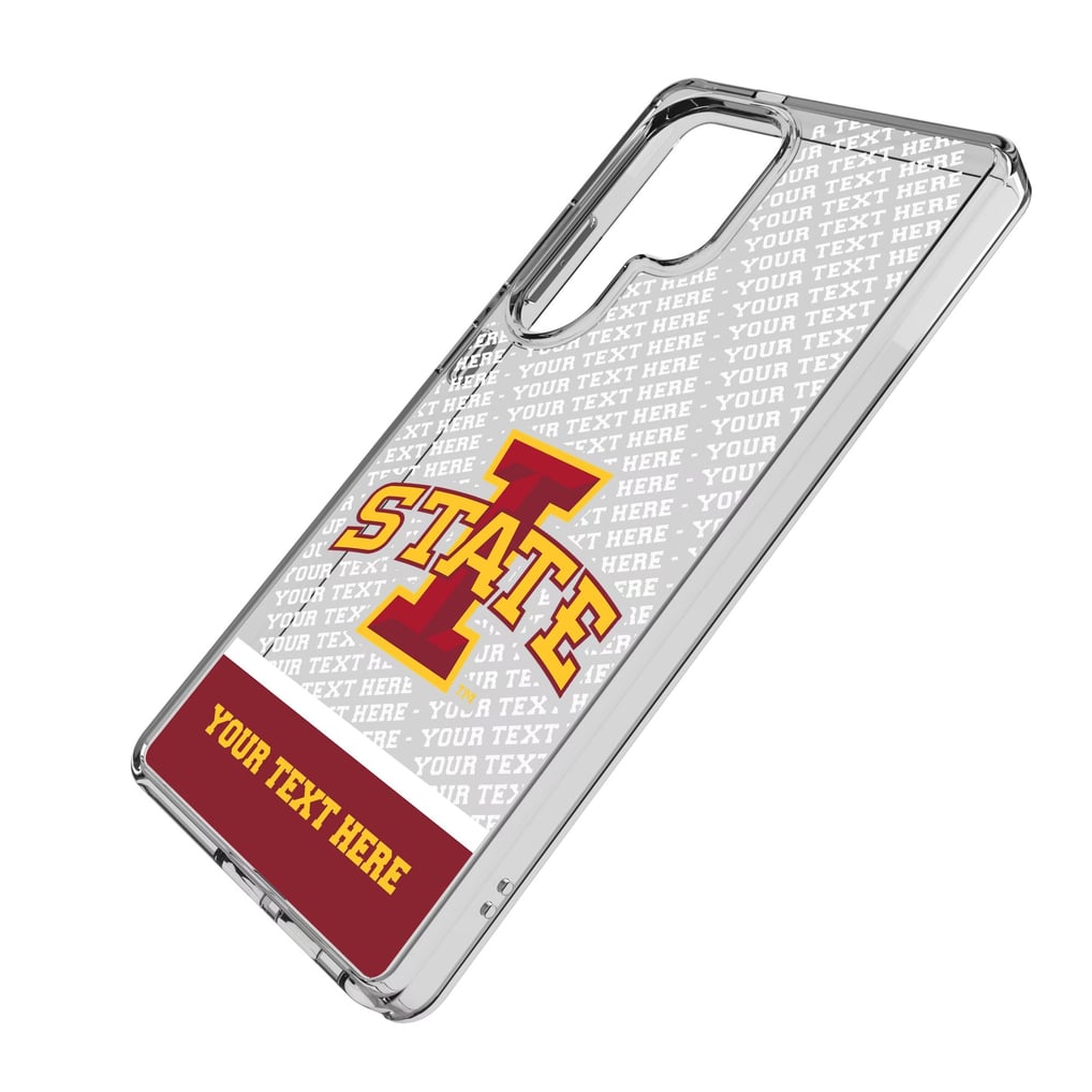 Iowa State Cyclones Galaxy Endzone Personalized Clear Case