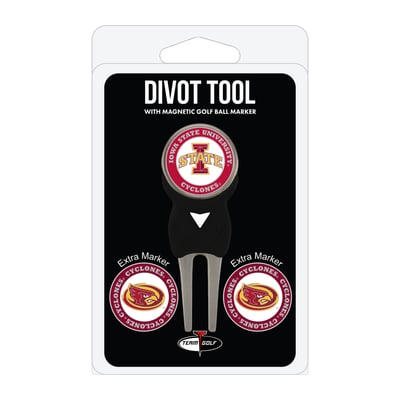 Iowa State Cyclones Golf Divot Tool Pack with 3 Magnetic Markers
