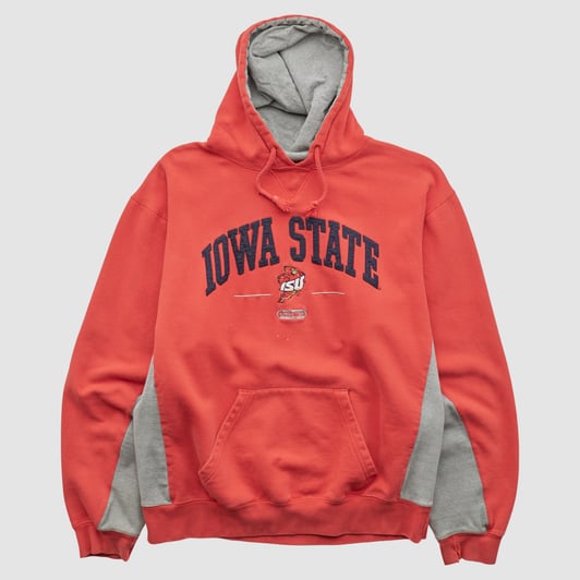 Iowa State Cyclones J America Sportswear 2000s Hooded Pullover Sweatshirt - Red - XL by Fanatics Real Vintage