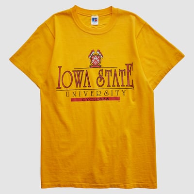 Iowa State Cyclones Russell 90s T-shirt - Yellow - XS by Fanatics Real Vintage