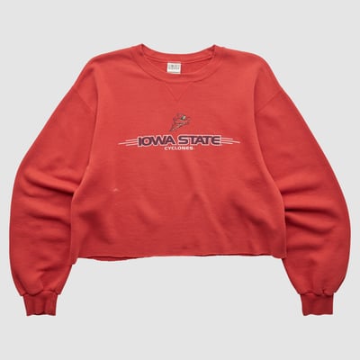 Iowa State Cyclones Soffe 2000s Pullover Sweatshirt - Red - XXS by Fanatics Real Vintage