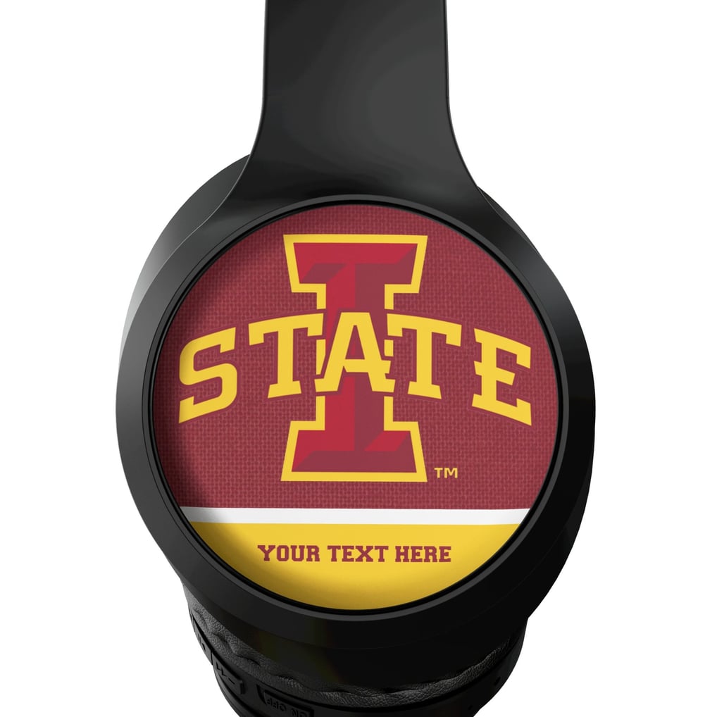 Iowa State Cyclones Keyscaper Personalized Endzone Solid Wireless Bluetooth Headphones With Case