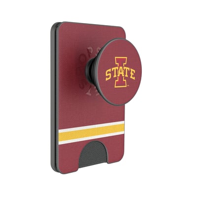 Iowa State Cyclones Keyscaper Stripe PopSockets Magnetic Wallet