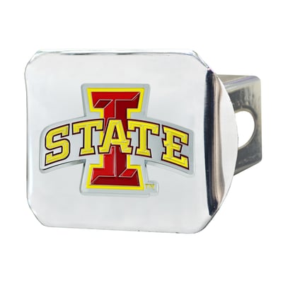 Iowa State Cyclones Logo Brands Chrome Hitch Cover
