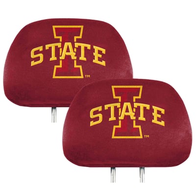 Iowa State Cyclones Logo Brands Printed Two-Pack Headrest Covers