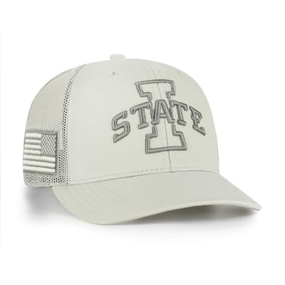 Iowa State Cyclones '47 Operation Hat Trick Adjustable Trucker Hat - Stone