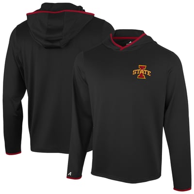  Iowa State Cyclones Antigua Brink Color Pop Long Sleeve Hoodie T-Shirt - Black