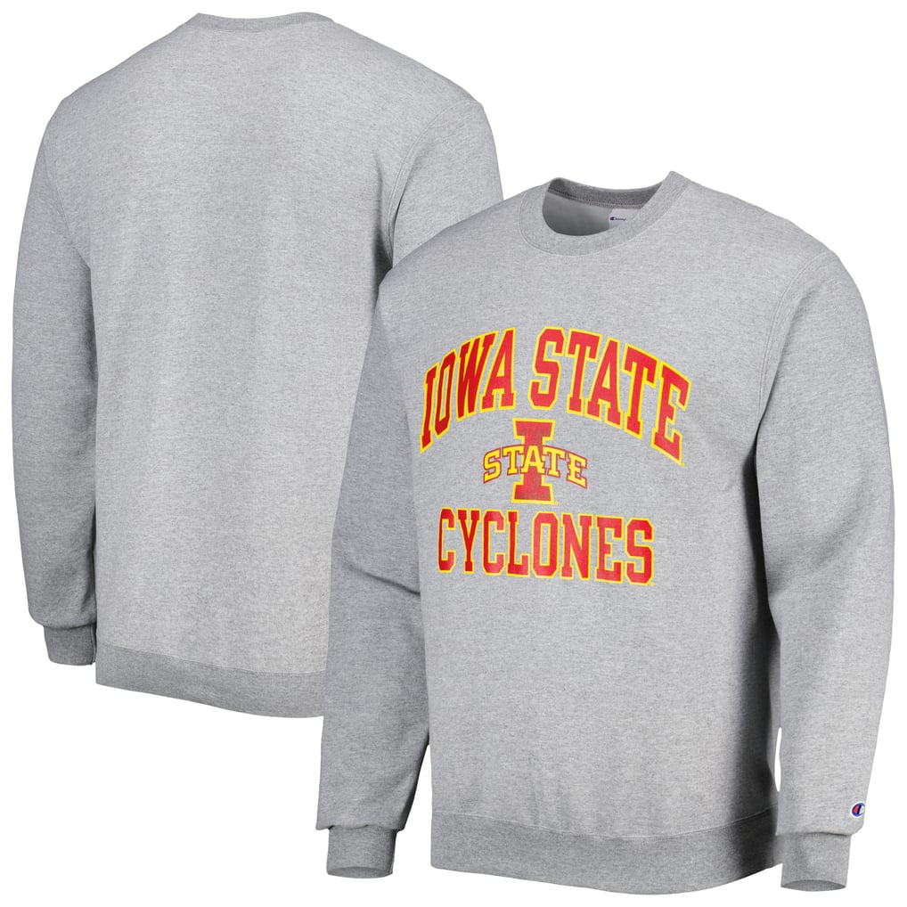 Iowa State Cyclones Champion High Motor Pullover Sweatshirt - Heather Gray
