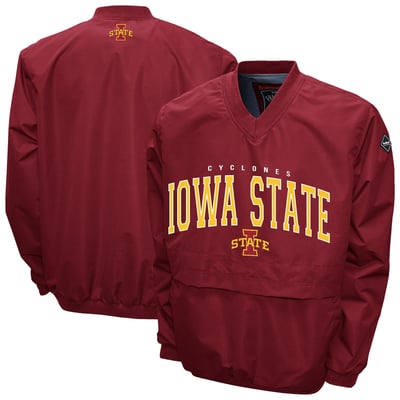 Iowa State Cyclones Franchise Club Windshell V-Neck Jacket - Cardinal