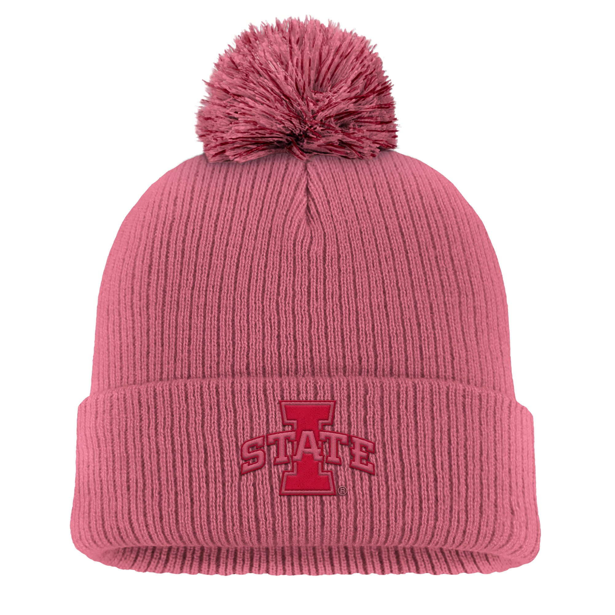 Nike Iowa State Cyclones Pink Tonal Peak Cuffed Knit Hat  display picture 1