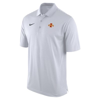 Iowa State Cyclones Nike Dri-FIT Tour Stripe Polo - White