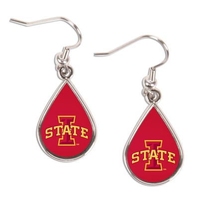 Iowa State Cyclones WinCraft Logo Teardrop Dangle Earrings