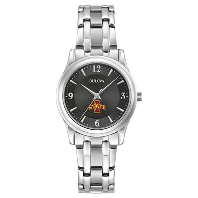 Iowa State Cyclones Bulova Women's Corporate Collection Stainless Steel Watch - Black