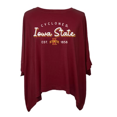 Iowa State Cyclones Flying Colors Apparel Women's Felicity Flowy T-Shirt - Garnet
