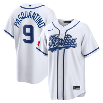 Vinnie Pasquantino Italy Baseball Nike 2026 World Baseball Classic Home Stadium Jersey - White