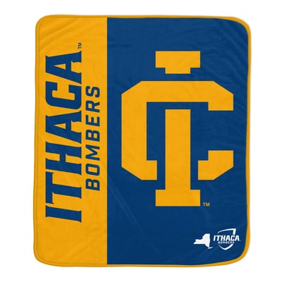 Ithaca College Bombers Pegasus Endzone 50" x 60" Ultra Soft Throw Blanket