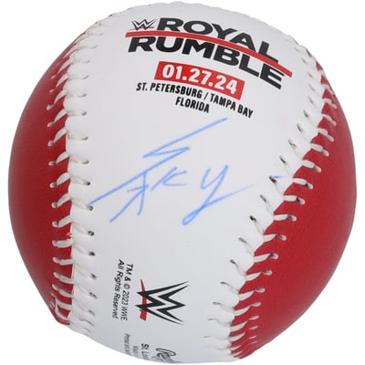 IYO SKY WWE Autographed Rawlings 2024 Royal Rumble Baseball