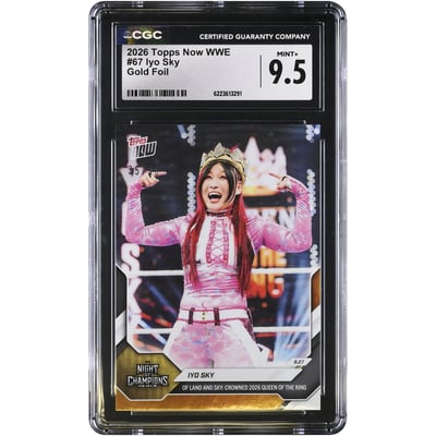 IYO SKY WWE 2026 Topps Now WWE Gold Foil #67 #/50 CGC Authenticated MINT+ 9.5 Card