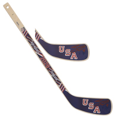Jack Eichel Team USA Autographed Fanatics Authentic 2026 Winter Olympics Mini Wood Stick