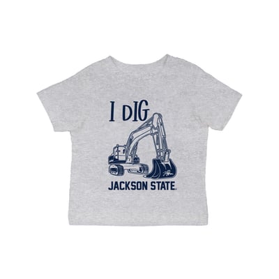 Jackson State Tigers Vive La Fete Infant Excavator T-Shirt - Gray