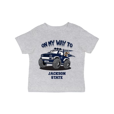 Jackson State Tigers Vive La Fete Infant On My Way T-Shirt - Gray