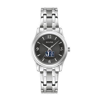 Jackson State Tigers Bulova Women's Stainless Steel Corporate Collection Watch - Black
