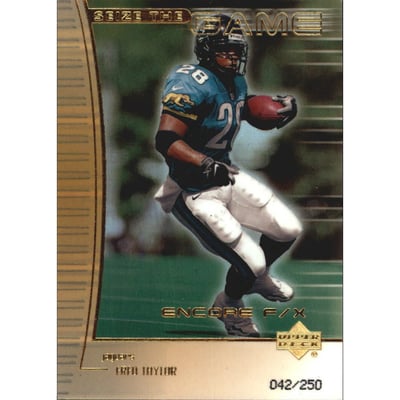 1999 Upper Deck Encore Seize the Game F/X Gold #SG11 Fred Taylor