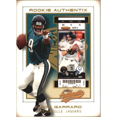 2002 Fleer Authentix Second Row #123 David Garrard