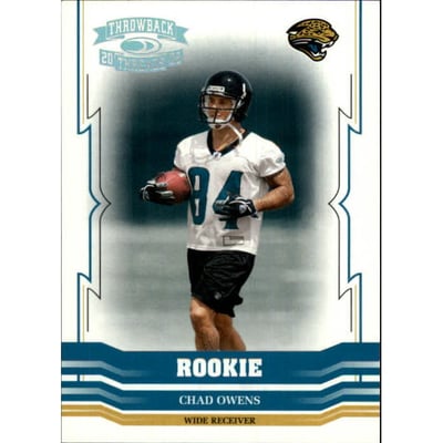 2005 Throwback Threads Silver Holofoil #184 Chad Owens