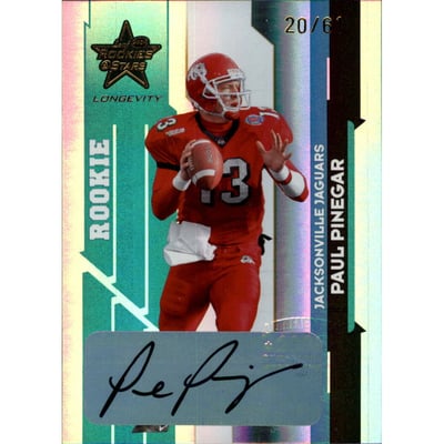 2006 Leaf Rookies and Stars Longevity Target Rookie Autographs #147 Paul Pinegar/61