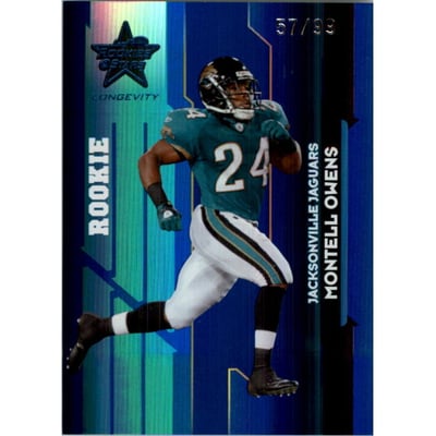 2006 Leaf Rookies and Stars Longevity Target Sapphire Parallel #191 Montell Owens
